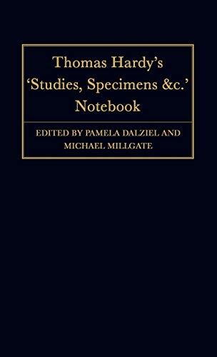 Thomas Hardy's "Studies, Specimens &c." Notebook