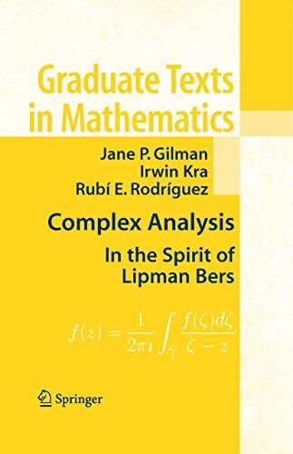 Complex Analysis: In the Spirit of Lipman Bers
