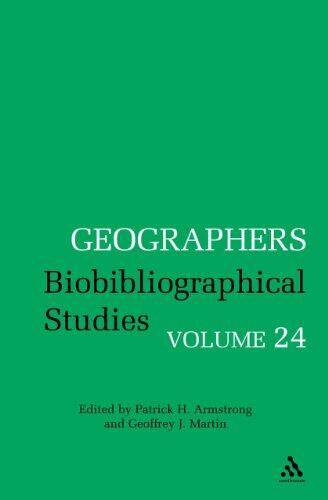 Geographers: Biobibliographical Studies, Volume 20