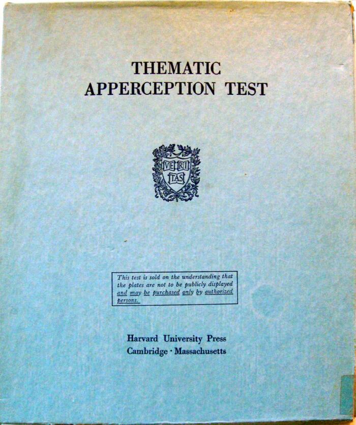 Thematic Apperception Test & 31 Plates