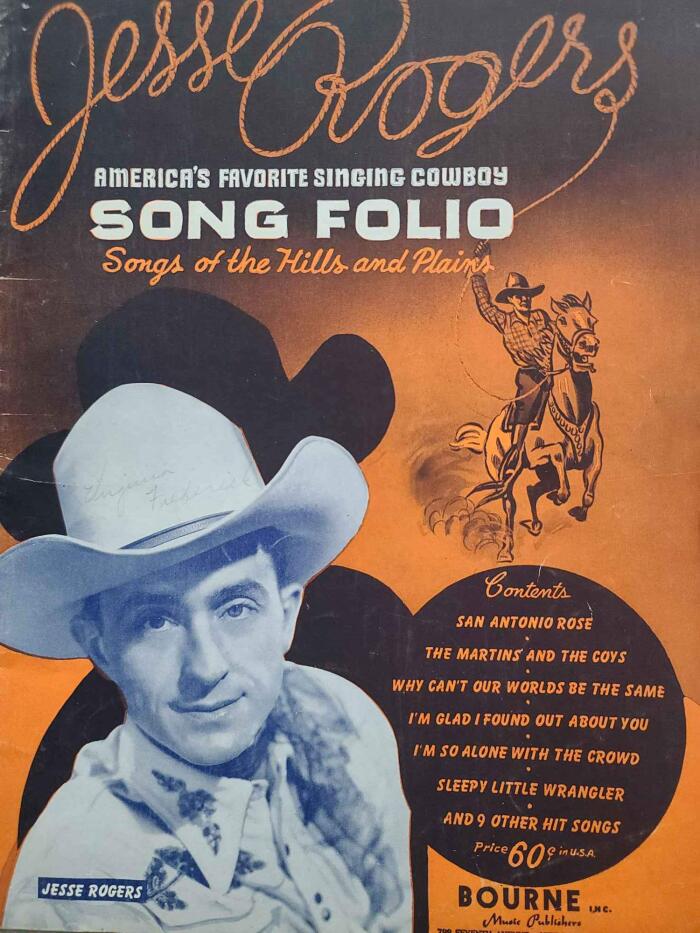 Jesse Rogers: America's Favorite Singing Cowboy (Song Folio)