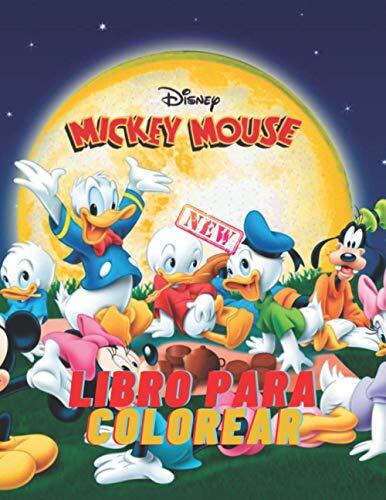 Disney Mickey Mouse Libro Para Colorear: Libro para colorear maravillosamente interesante con los personajes de Mickey Mouse para niños de todas las edades