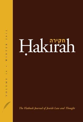 Hakirah Volume 14: The Flatbush Journal of Jewish Law and Thought