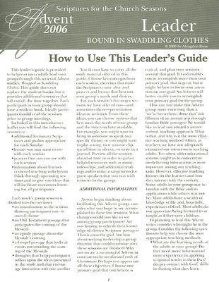 Bound in Swaddling Clothes - Leader's Guide: An Advent Study Based on the Revised Common Lectionary