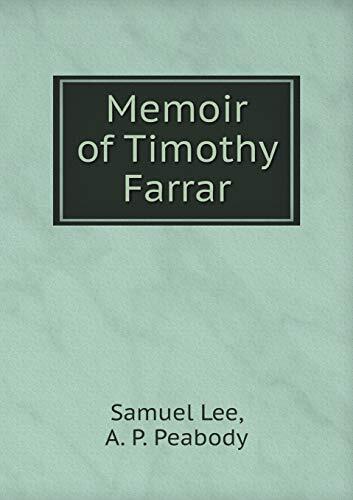 Memoir of Timothy Farrar
