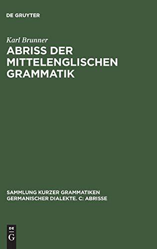 Abriss Der Mittelenglischen Grammatik