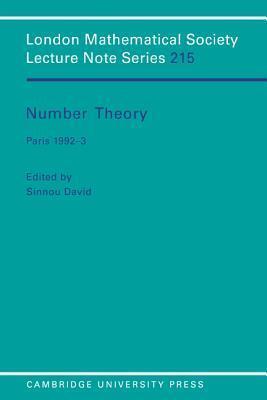 Number Theory: Paris 1992-3