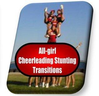 All-girl cheerleading stunting Transitions instruction booklet