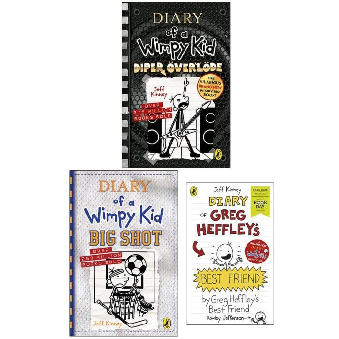Diary of a Wimpy Kid Collection 3 Books Set By Jeff Kinney