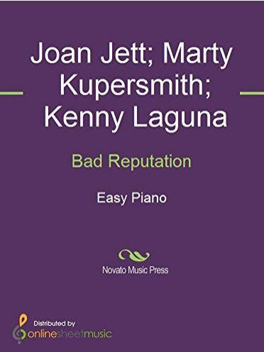 Bad Reputation Sheet Music