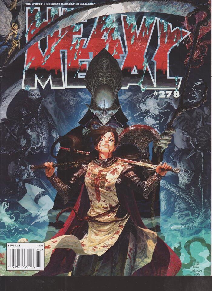 HEAVY METAL MAGAZINE ISSUE #278 (January 2016), Cover A Court of the Dead, by Tom Jilesen / Fabian Schlaga:The World's Greatest Illustrated Magazine