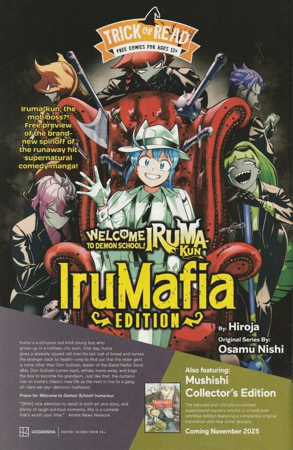 Halloween Trick-or-Read 2025: Kodansha - Mushishi / IruMafia #1