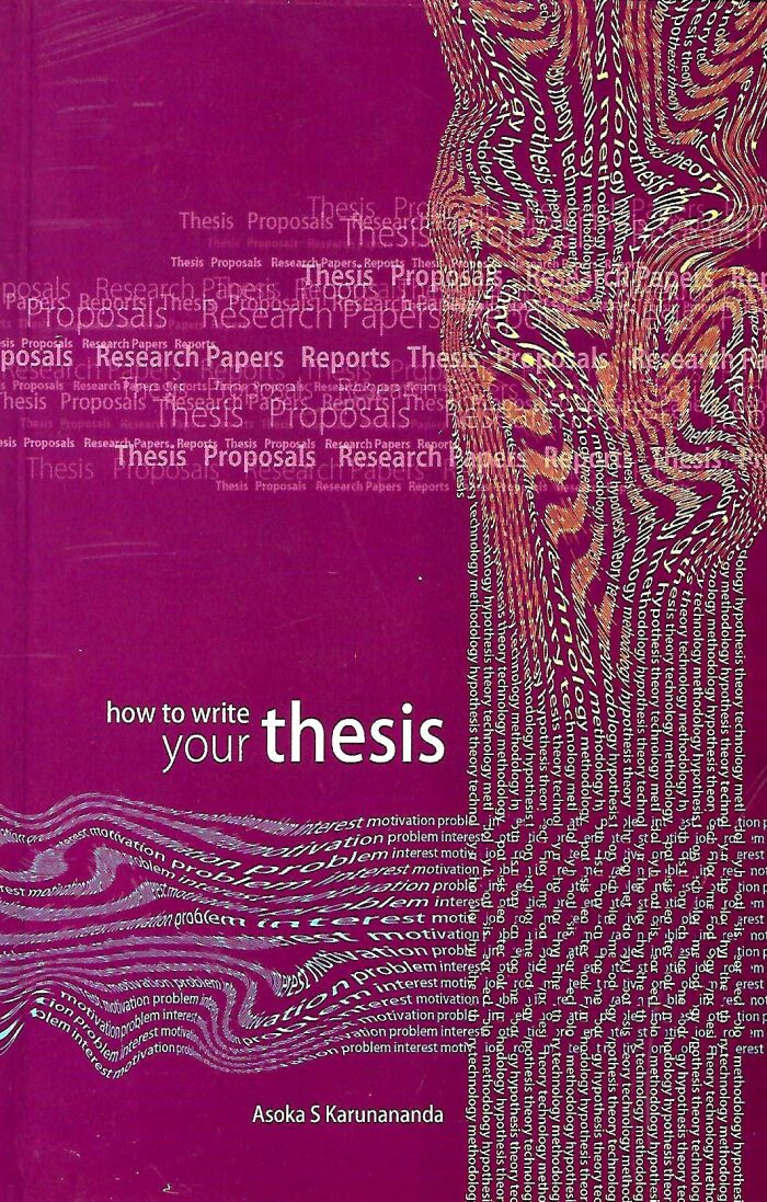 How to write your thesis