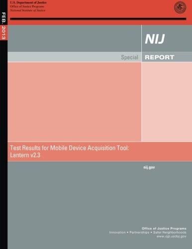 Test Results for Mobile Device Acquisition Tool: Lantern v2.3