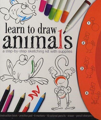 Learn to Draw Book Animals: A Step-by-step Sketching Kit With Supplies