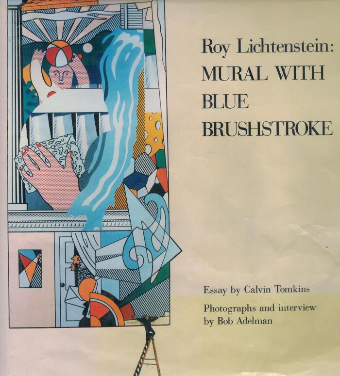 Roy Lichtenstein: Mural with blue brushstroke