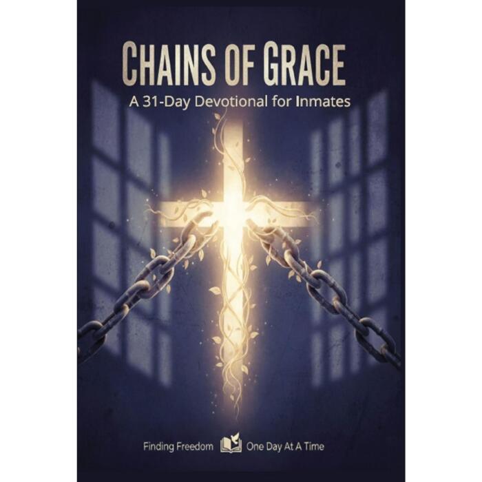 Chains of Grace: Large Print 31-day devotional for inmates. Each daily reading offers a moment of peace and perspective, helping you build a lasting foundation of faith.