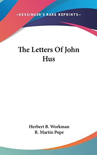 The Letters Of John Hus