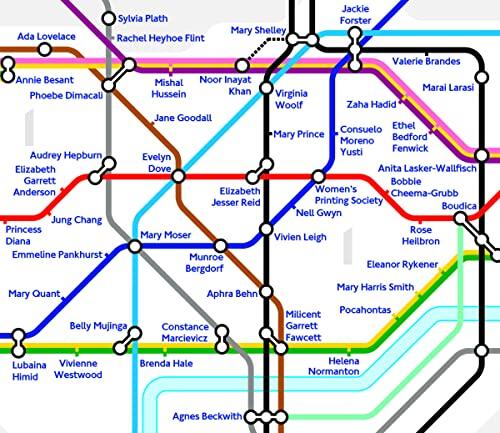 City of Women London Tube Wall Map