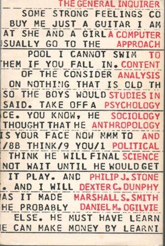 General Inquirer (A Computer Approach to Content Analysis)
