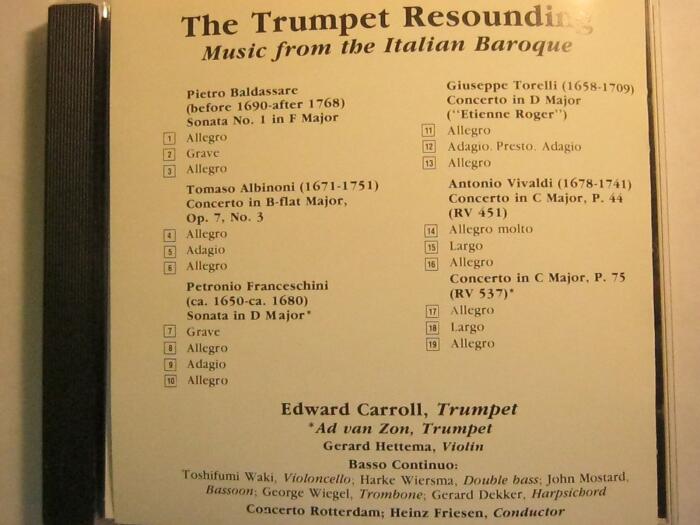 Trumpet Resounding: Music From the Italian Baroque