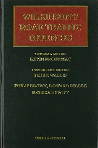 Wilkinson's Road Traffic Offences.
