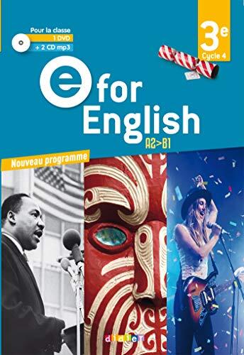 E for English 3e - Anglais Ed.2017 - Coffret classe 2 CD audio + 1 DVD