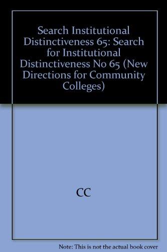 A Search for Institutional Distinctiveness