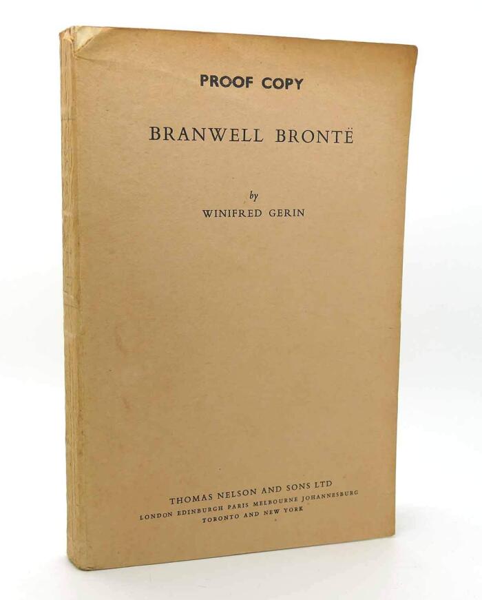 BRANWELL BRONTE A BIOGRAPHY
