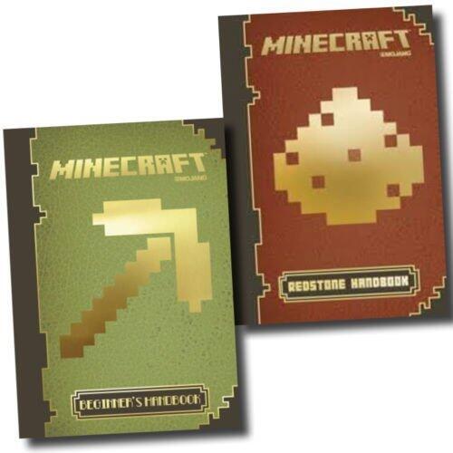 Minecraft 2 Handbooks Collection set Mojang Book (Beginner's and Redstone) 2014