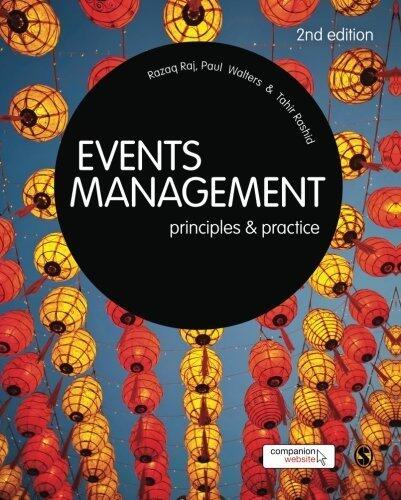 Events Management: Principles and Practice