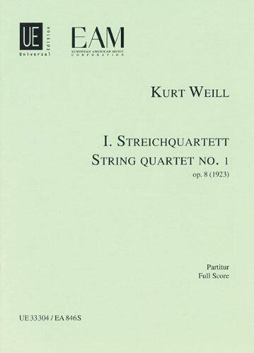 String Quartet No. 1, Op. 8: Score