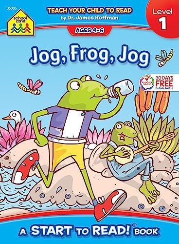 School Zone (Jog Frog Jog, Start to Read!) Book Level 1 - Ages 4 to 6, Rhyming, Early Reading, Vocabulary, Simple Sentence Structure, Picture Clues, and More