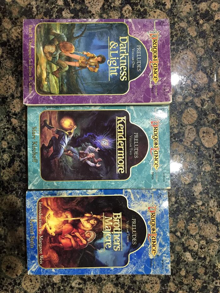 DragonLance Preludes, 3 Volume Set: Darkness & Light + Kendermore + Brothers Majere