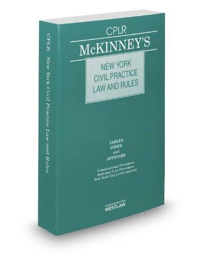 McKinney's New York Civil Practice Law and Rules, 2013 ed.