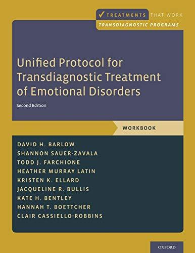 Unified Protocol for Transdiagnostic Treatment of Emotional Disorders: Workbook