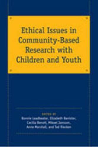 Ethical Issues in Community-Based Research with Children and Youth