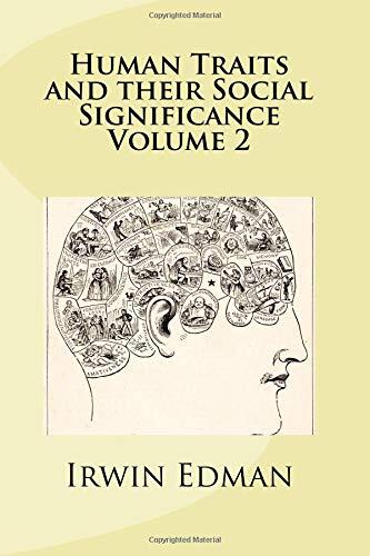 Human Traits and Their Social Significance Volume 2