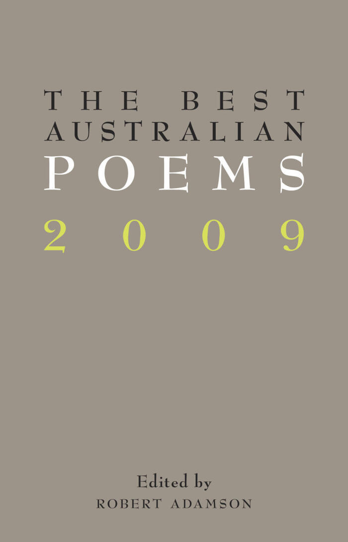 The Best Australian Poems 2009