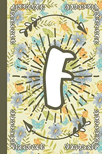 Boho Monogram: Boho Initial F Letter Arrow Floral Monogram Perpetual Calendar Monthly Weekly Planner
