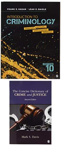 Bundle: Hagan: Introduction to Criminology (10e) + Davis: The Concise Dictionary of Crime and Justice (2e)