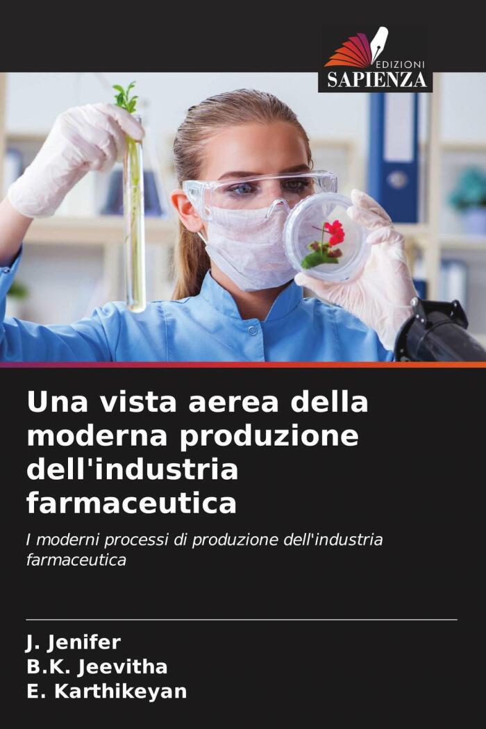 Una Vista Aerea della Moderna Produzione dell'Industria Farmaceutica: I Moderni Processi di Produzione dell'Industria Farmaceutica