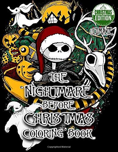 The Nightmare Before Christmas Coloring Book | Christmas Edition: Bring Jack, Sally and your favorite movie scene to real life - 50+ Exclusive Images Inspired by Tim Burton Greatest Movie