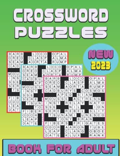 Crossword Puzzles New 2023 Book for Adults: Crossword Puzzle Books for Adults Easy Men and Women with Solution