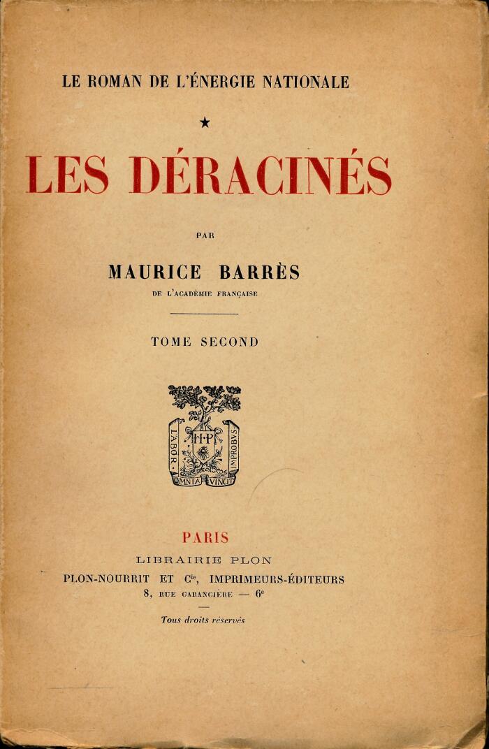 Les Déracinés (Tome Second)
