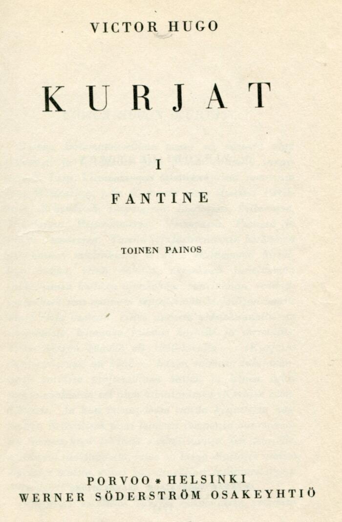 Kurjat I: Fantine