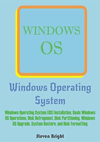 Windows Operating System: Windows Operating System (OS) Installation, Basic Windows OS Operations, Disk Defragment, Disk Partitioning, Windows OS Upgrade, System Restore, and Disk Formatting