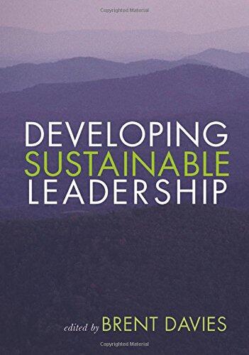 Developing Sustainable Leadership