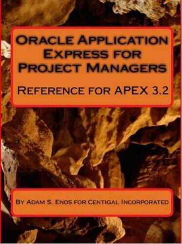 Oracle Application Express for Project Mangers