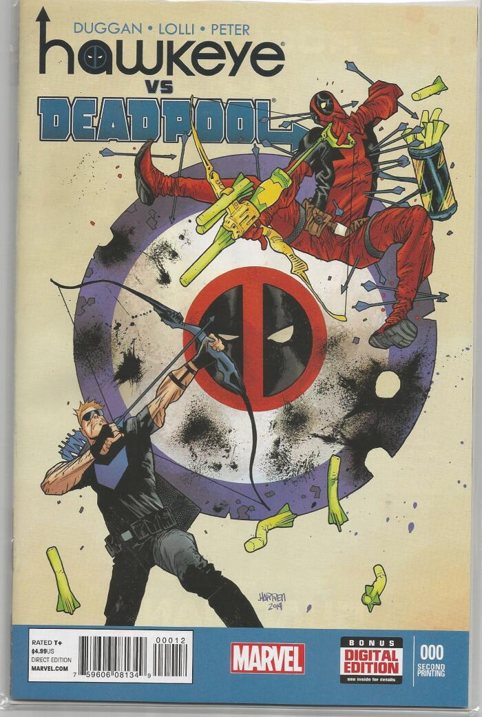 Hawkeye vs Deadpool #0 2nd print